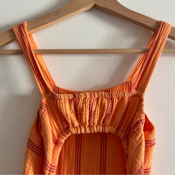 ZARA Girls Textured Striped Cut-Out Dress – Size 8 - Picture 2 of 6